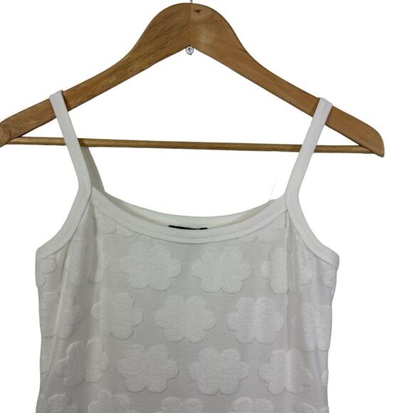 Papermoon Daisy Pattern Terry Cloth Bodycon Mini Dress, Small - Picture 4 of 8